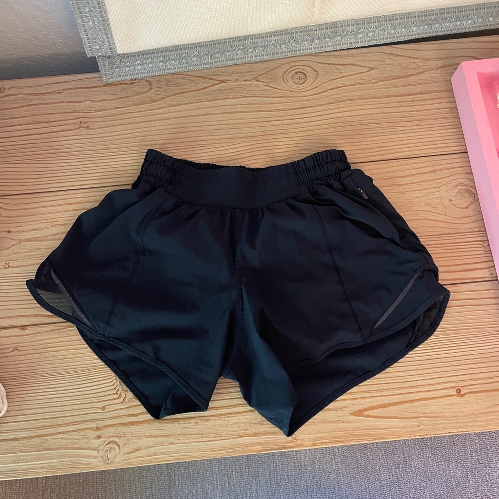 Lululemon Hotty Hot Navy Athletic Shorts